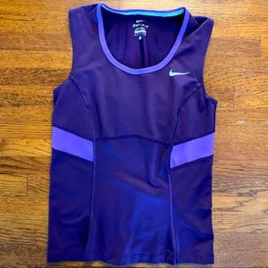 Nike sleeveless wine colored top * Small